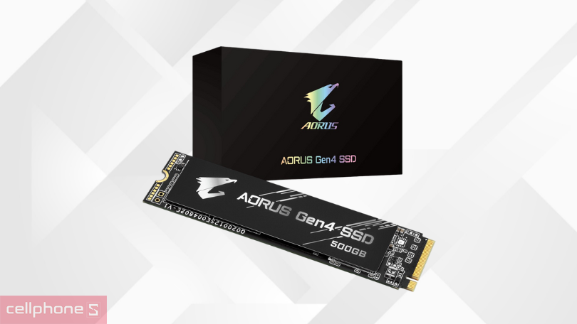 Ổ cứng SSD Gigabyte Aorus 500GB PCIe Gen 4.0x4 - Dung lượng cực khủng, đọc ghi siêu nhanh