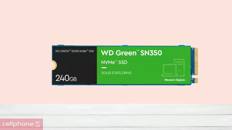 Ổ cứng SSD WD Green SN350 PCIE Gen3 X4 NVME 240GB M2 2280 WDS240G2G0C