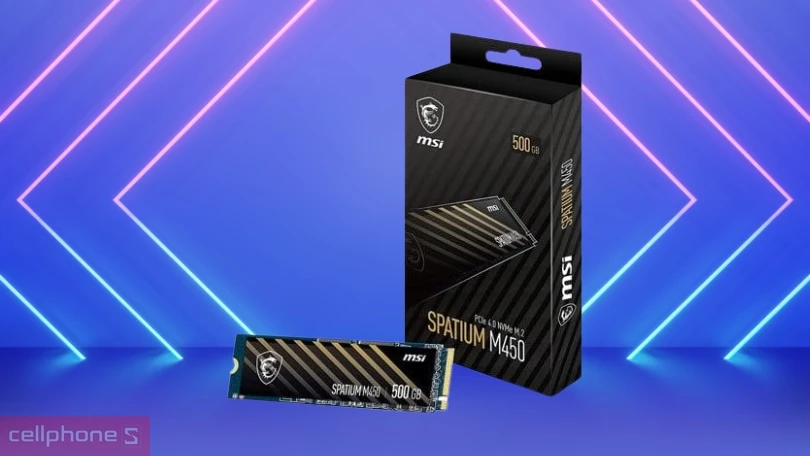 Ổ cứng SSD MSI Spatium M450 PCIe 4.0 NVMe M.2 PCIe 500GB
