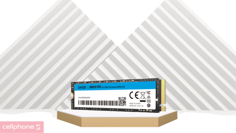 Ổ cứng SSD Lexar NM610 Pro 500GB M2 2280 NVMe PCIe Gen 3x4 - Đọc ghi nhanh, dung lượng lớn