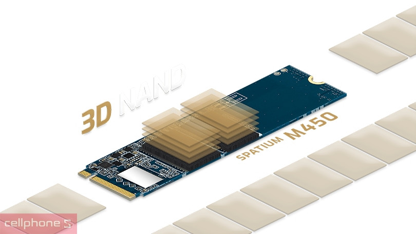Thiết kế ổ cứng SSD MSI Spatium M450 PCIE 4.0 NVME M.2 PCIE