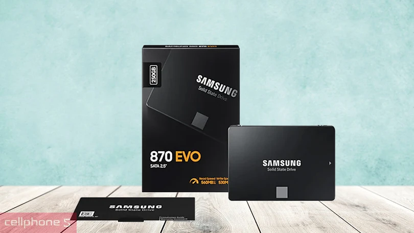 Ổ cứng SSD Samsung 870 EVO 2.5&#34; SATA III 250GB - Truy xuất nhanh chóng, dung lượng cơ bản