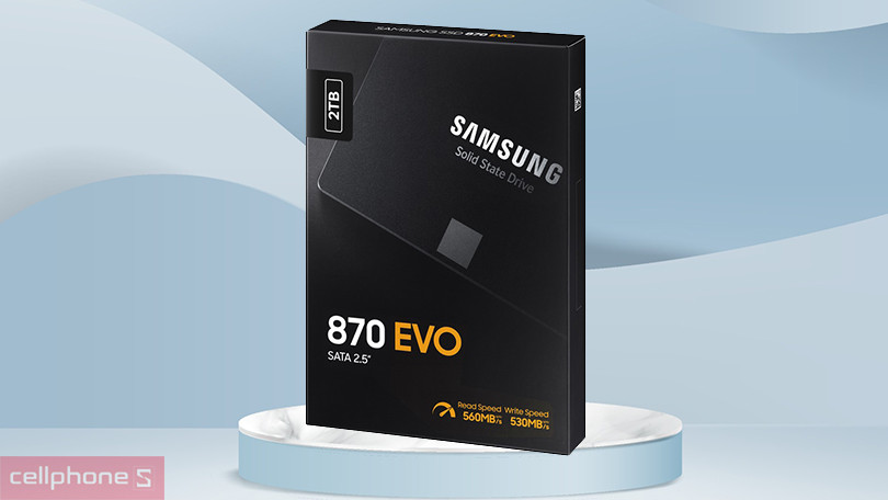 Loại ổ cứng, dung lượng của ổ cứng SSD Samsung 870 EVO 2.5&#34; SATA III 2TB