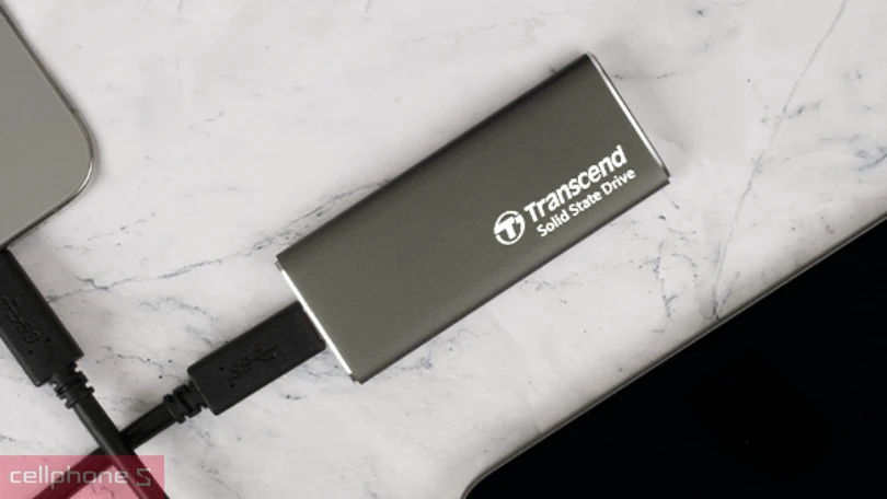 Ổ cứng di động SSD Transcend ESD265C 1050MB/s 2TB - Dung lượng lưu trữ dữ liệu lớn