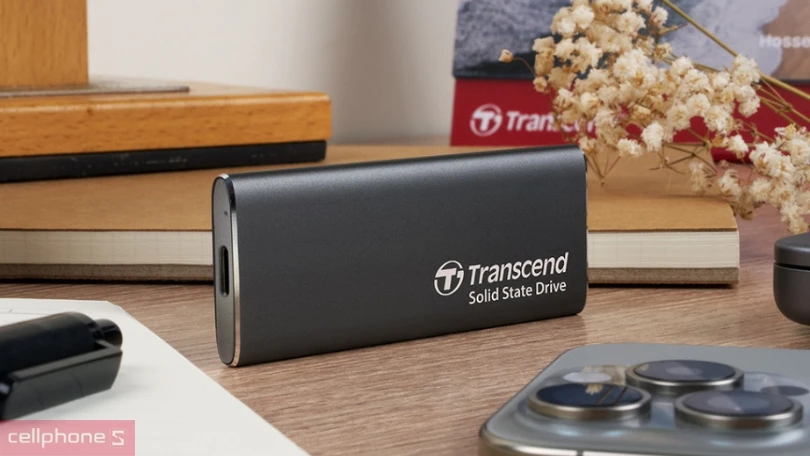 Ổ cứng di động SSD Transcend ESD265c 1050 MB/s 512GB - Linh hoạt lưu trữ dữ liệu