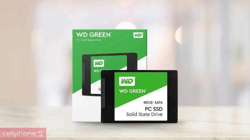 Định dạng thiết kế SSD của ổ cứng SSD WD GREEN 2.5 inch SATA III 480GB