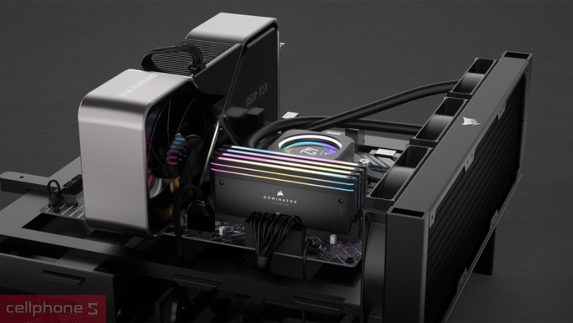 RAM Corsair Dominator Titanium RGB DDR5 6000MT/s 48GB - Dung lượng cực khủng, băng thông lớn