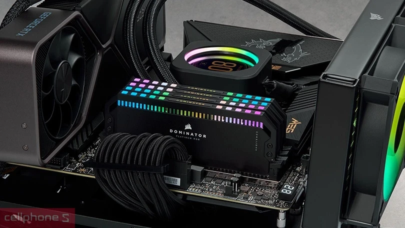 RAM Corsair Dominator Platinum RGB DDR5 5600MHz 32GB - Tối ưu hóa hiệu suất, tản nhiệt hiệu quả