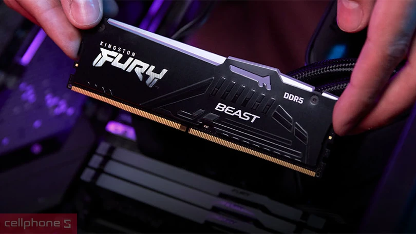 Tốc độ RAM Kingston Fury Beast RGB DDR5 5600MHz 16GB