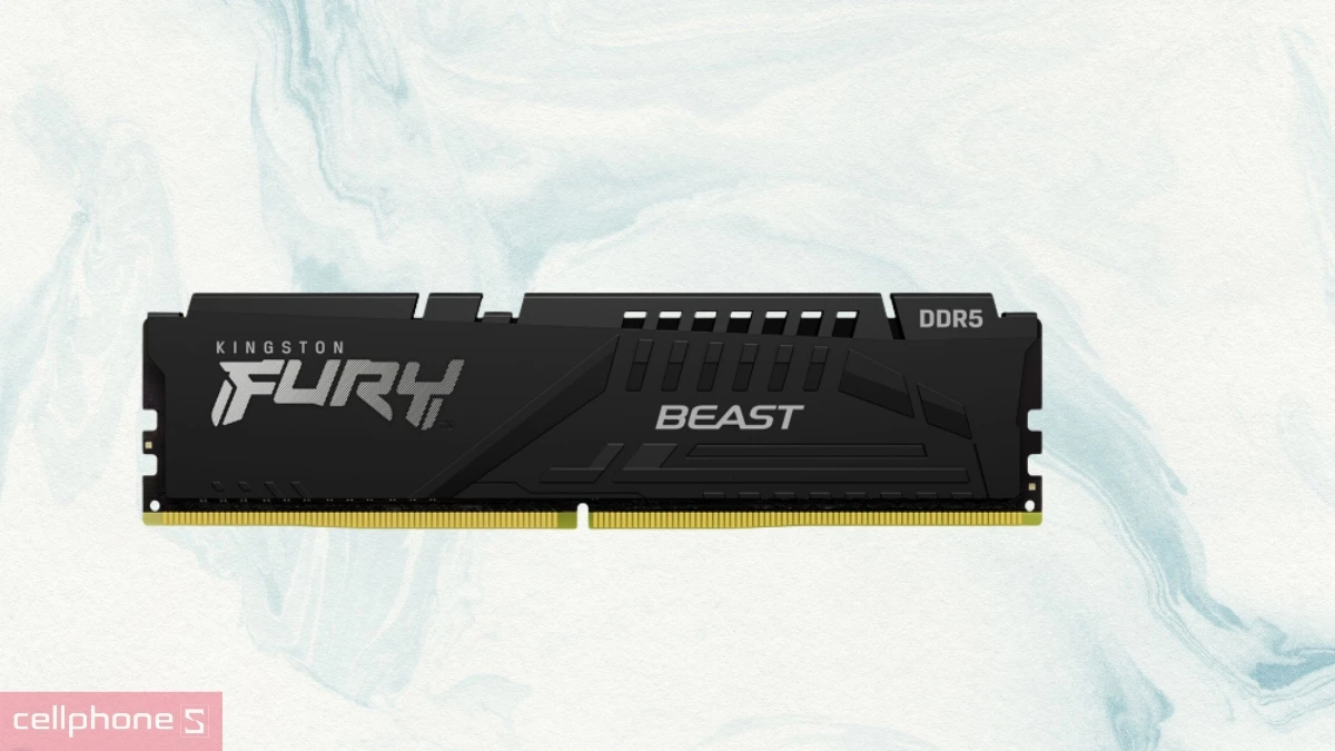 Dung lượng RAM lớn của RAM Kingston Fury DDR5 5600MHZ 16GB KF556C40BB-16WP