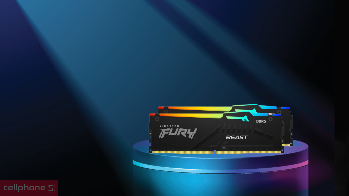 Tốc độ Bus vượt trội của RAM Kingston FURY RGB DDR5 6000MHz 16GB KF560C36BBE2A-16WP