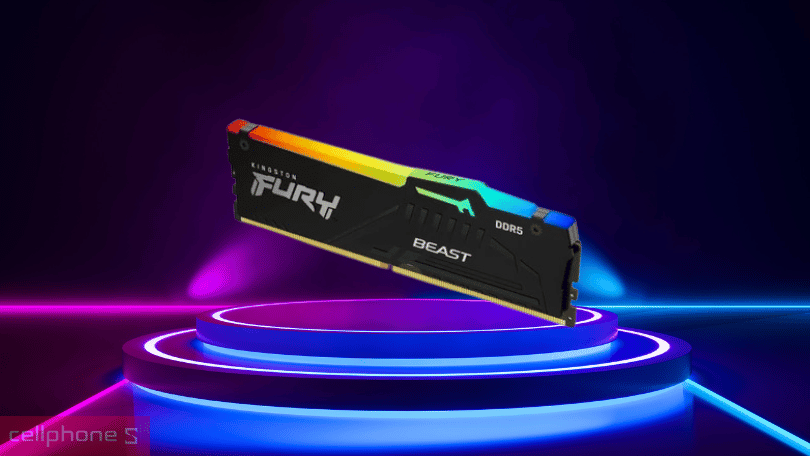 Ram PC Kingston Fury Beast RGB DDR5 5200MHz 16GB