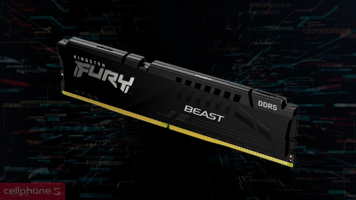 Tốc độ bus trơn tru của RAM PC Kingston FURY DDR5 6000MHz 32GB KF560C36BBE2-32