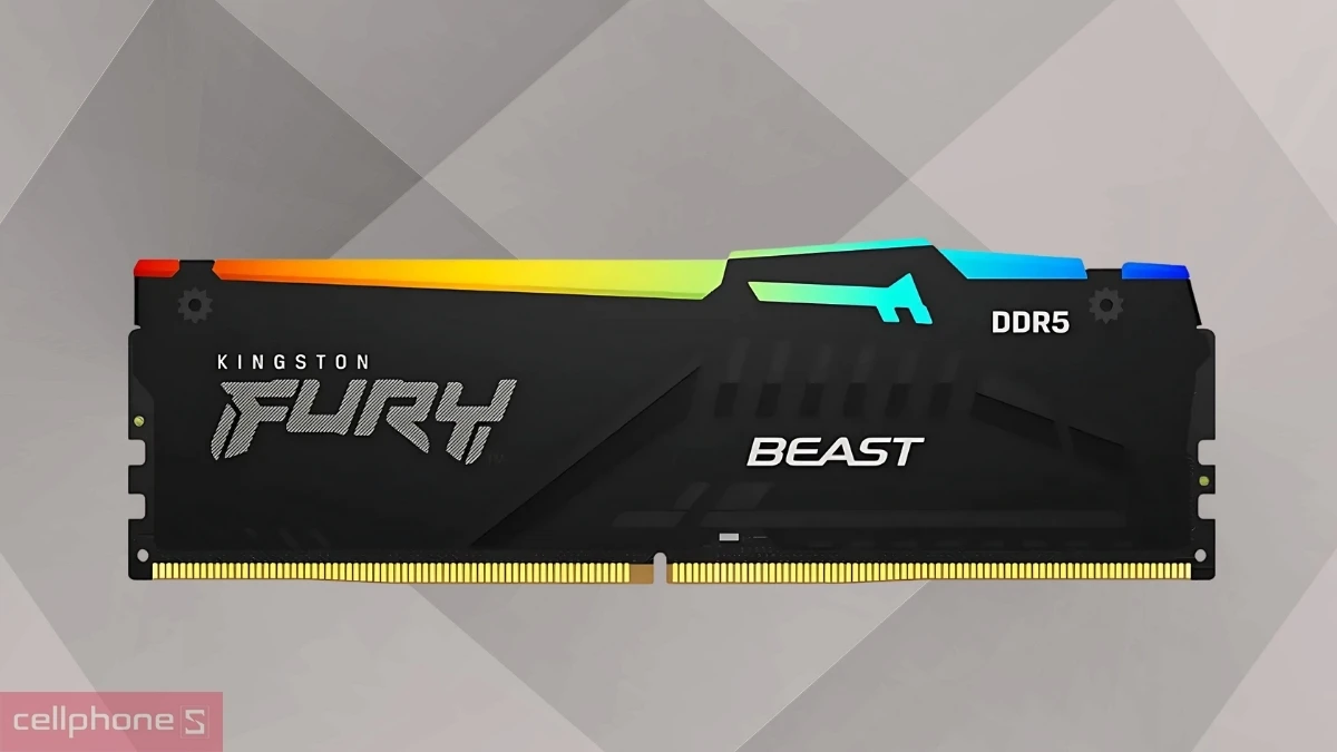 Khả năng tiêu thụ điện năng thấp của RAM Kingston Fury RGB DDR5 6000MHz 64GB KF560C36BBE2AK2-64