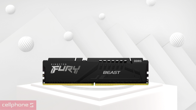RAM Kingston Fury Beast Black 8GB 4800MHz DDR5 KF548C38BB-8 - Công nghệ lưu trữ thế hệ mới