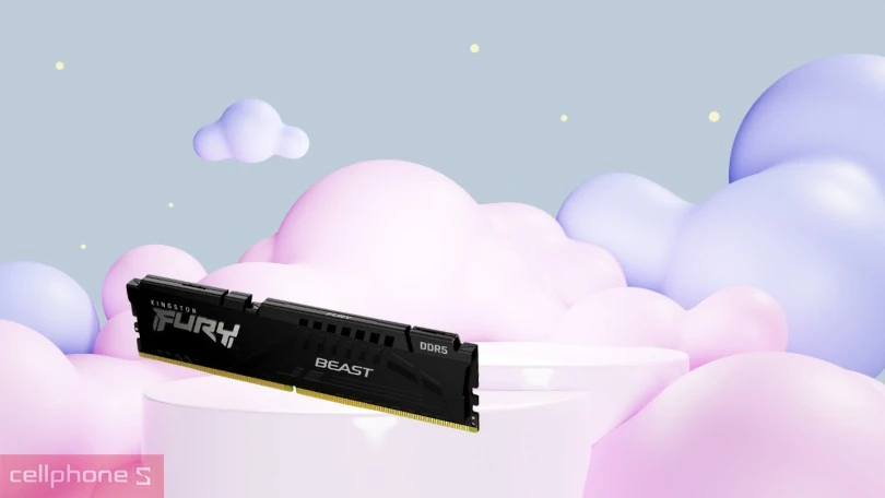 RAM Kingston Fury Beast DDR5 5600MHz 16GB độ bus 5600MHz xử lý nhanh chóng nhiều dữ liệu cùng một lúc