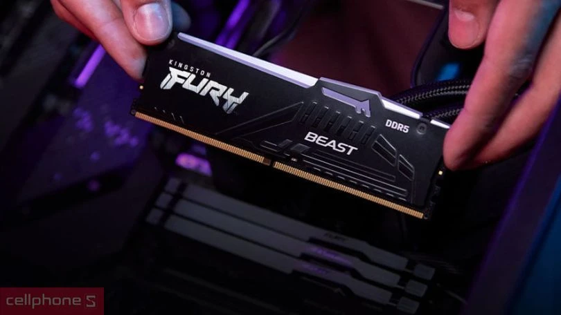 RAM PC Kingston FURY Beast RGB 32GB DDR5 5600MHZ KF556C40BBAK2-32 - Nâng tầm hiệu suất 