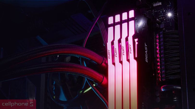RAM PC Kingston FURY Beast RGB 32GB DDR5 5600MHZ KF556C40BBAK2-32 - Nâng tầm hiệu suất 
