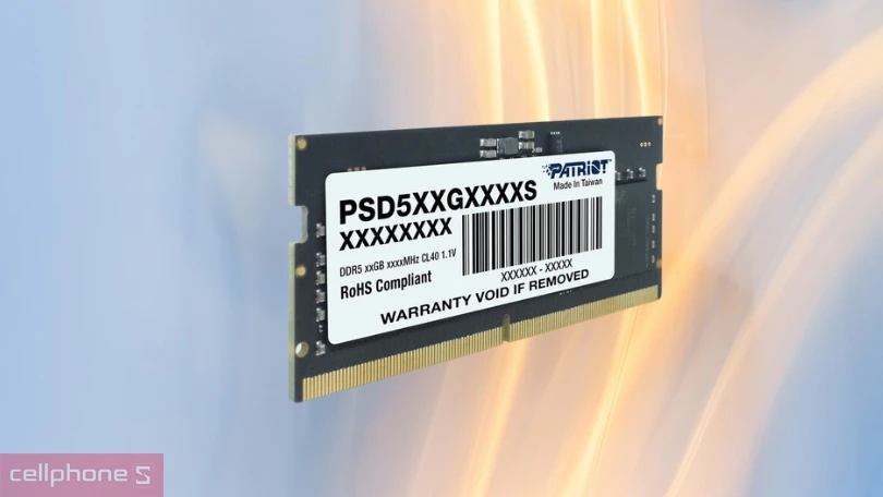 RAM Patriot DDR5 4800MHz 8GB: truyền tải tối ưu, tiết kiệm điện năng