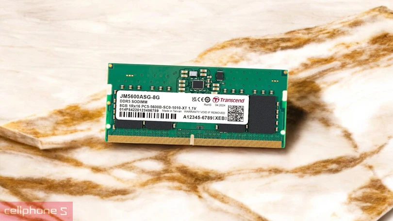 Điện năng tiêu thụ của RAM Transcend DDR5 5600MHz 16GB
