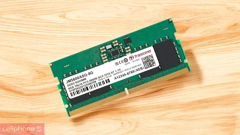 Chuẩn RAM Transcend DDR5 5600MHz 8GB