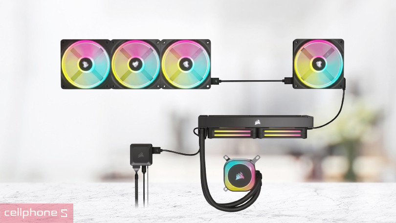 Bộ 3 Fan 120mm Corsair iCUE LINK QX120 RGB