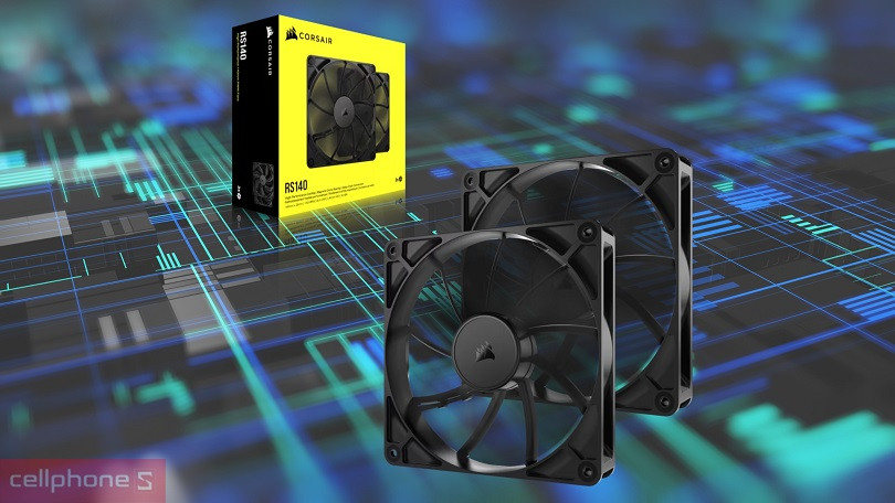 Tốc độ quay của quạt tản nhiệt Corsair RS120 2 Pack