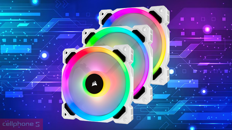 Tản nhiệt bộ 3 Fan 120mm Corsair LL120 RGB - Hiệu suất tản nhiệt mạnh mẽ