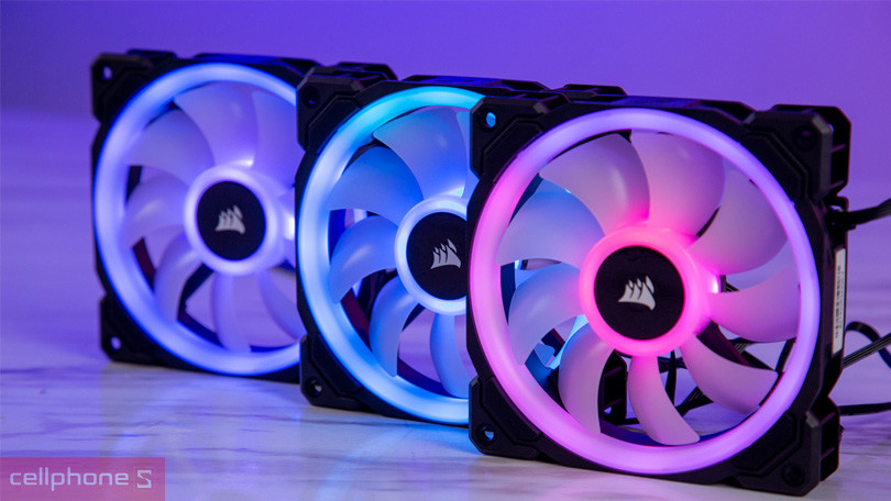 Tản nhiệt bộ 3 Fan 120mm Corsair LL120 RGB - Hiệu suất tản nhiệt mạnh mẽ