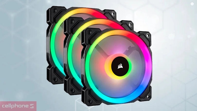 Tản nhiệt bộ 3 Fan 120mm Corsair LL120 RGB - Hiệu suất tản nhiệt mạnh mẽ