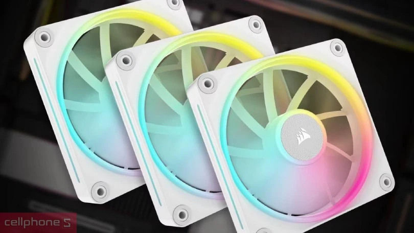 Tản nhiệt bộ 3 Fan Corsair iCUE LINK LX120 RGB White – Xây dựng PC chất lượng