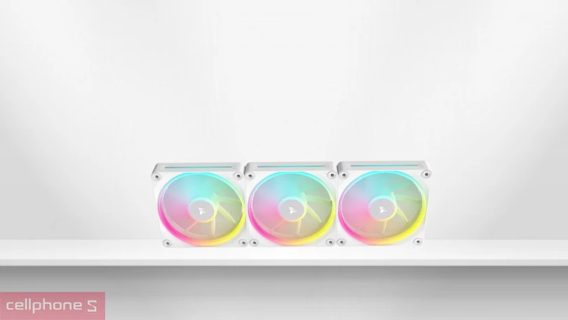 Tản nhiệt bộ 3 Fan Corsair iCUE LINK LX120 RGB White – Xây dựng PC chất lượng