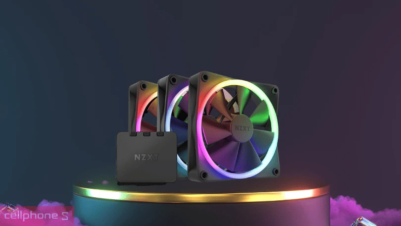Tản nhiệt quạt LED NZXT F120RGB (KIT 3 PACK + HUB) - Tản nhiệt hoàn hảo