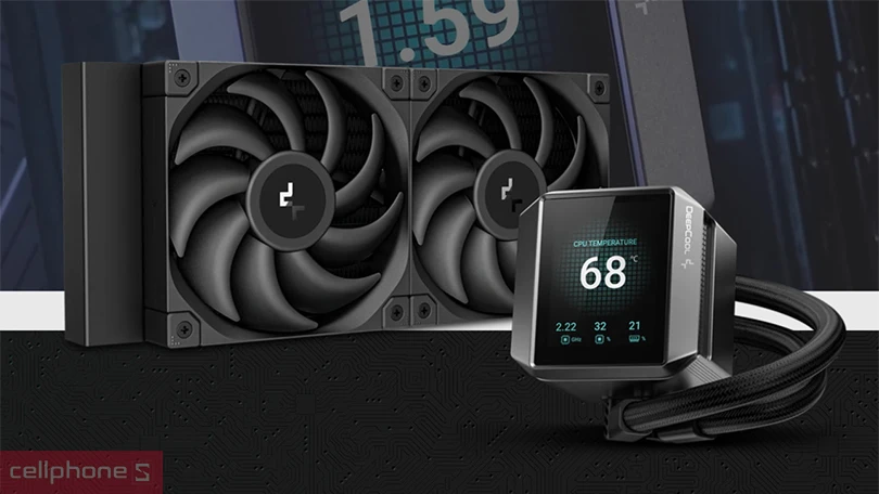 Thiết kế tản nhiệt nước AIO DeepCool Mystique 240