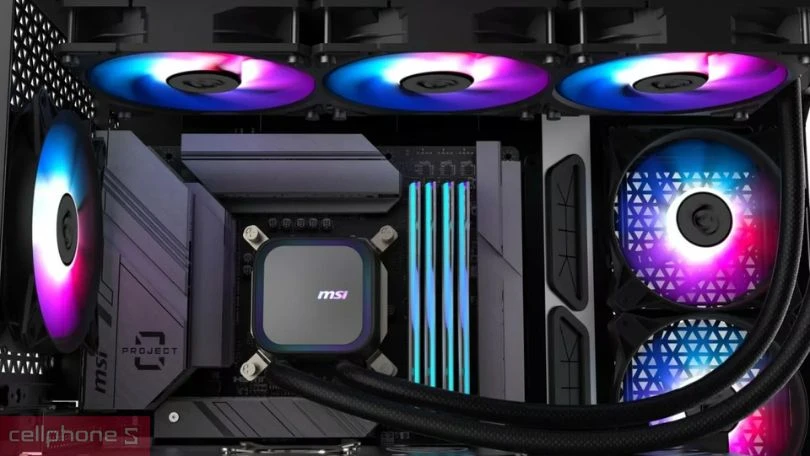 Máy bơm của tản nhiệt nước MSI Mag Coreliquid A13 360