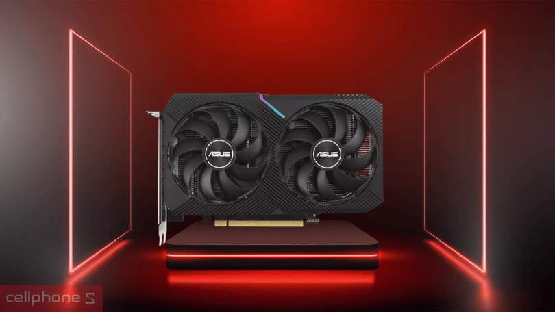 VGA Asus Dual Geforce RTX 3060 12GB V2 Dual-RTX3060-12G-V2 - Hai quạt công nghệ Axial