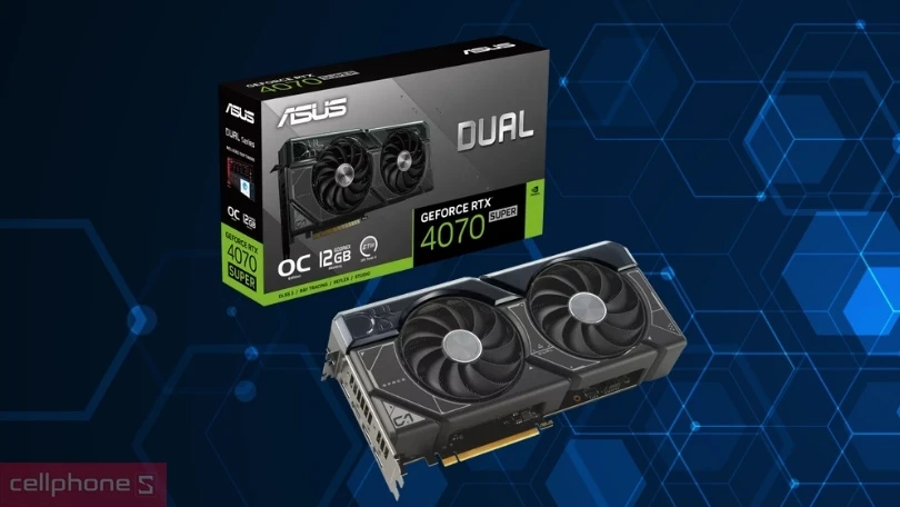 Bộ nhớ VGA Asus Dual GeForce RTX 4070 Super OC 12GB Dual RTX4070S