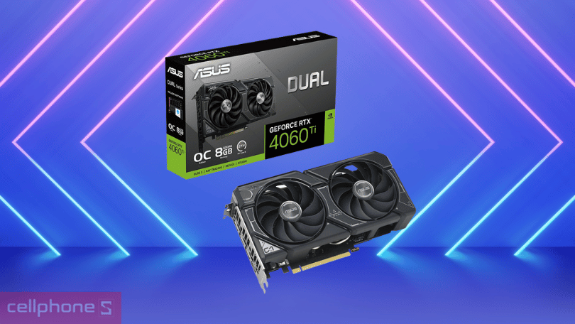 VGA Asus Dual RTX 4060Ti OC 8GB gaming GDDR6 