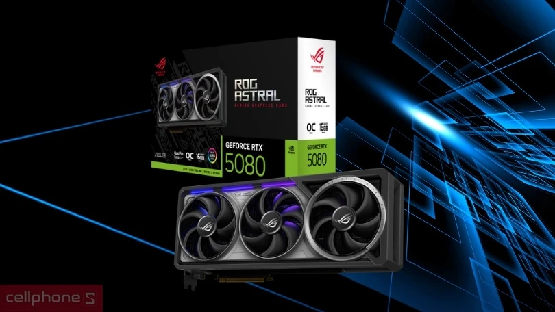 Khả năng tản nhiệt của VGA Asus ROG Astral GeForce RTX 5080 OC 16GB