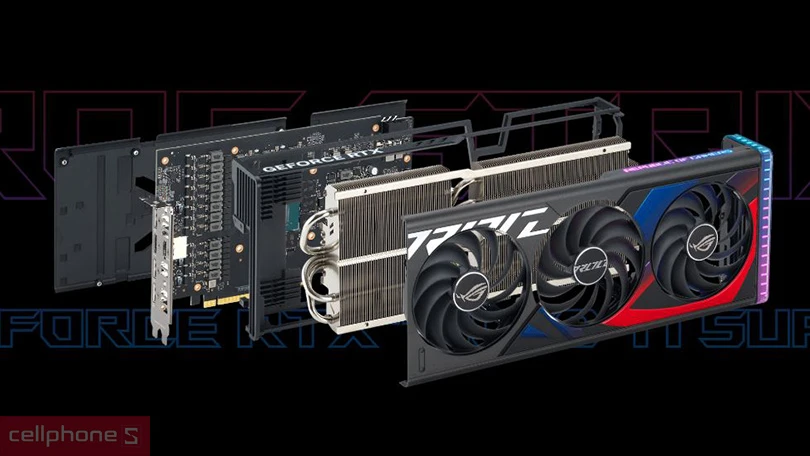 Thiết kế VGA Asus Rog Strix Geforce RTX 4070 TI Super OC 16GB Rog-Strix-RTX4070TIS