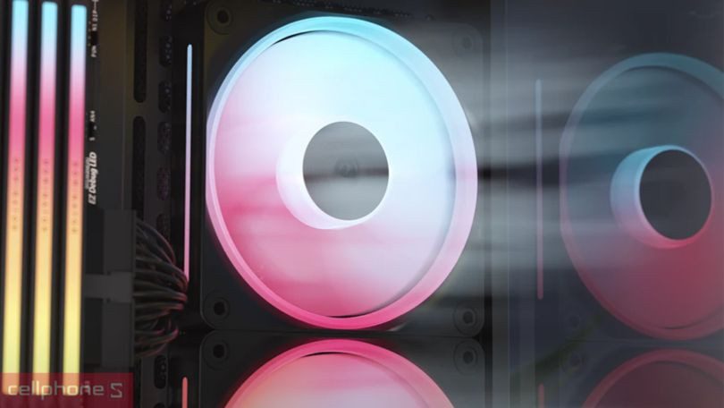 Kết nối quạt Corsair iCUE LINK LX120-R RGB White