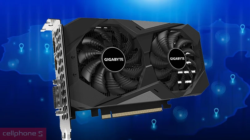 VGA Gigabyte GeForceGTX 1650 D6 WindForce OC 4G - Hiệu suất tản nhiệt ấn tượng