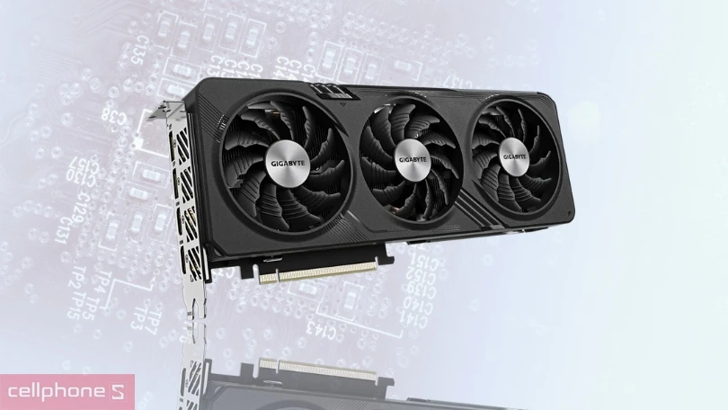 Hệ thống tản nhiệt của VGA Gigabyte RTX 4060 Ti Gaming OC 8G N406TGAMING OC 8GD