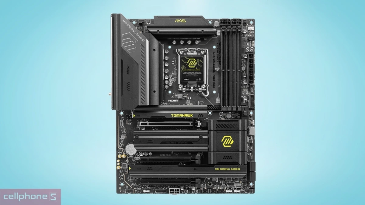 Thiết kế đa dạng, bền bỉ của mainboard MSI MAG Z890 TOMAHAWK WIFI DDR5