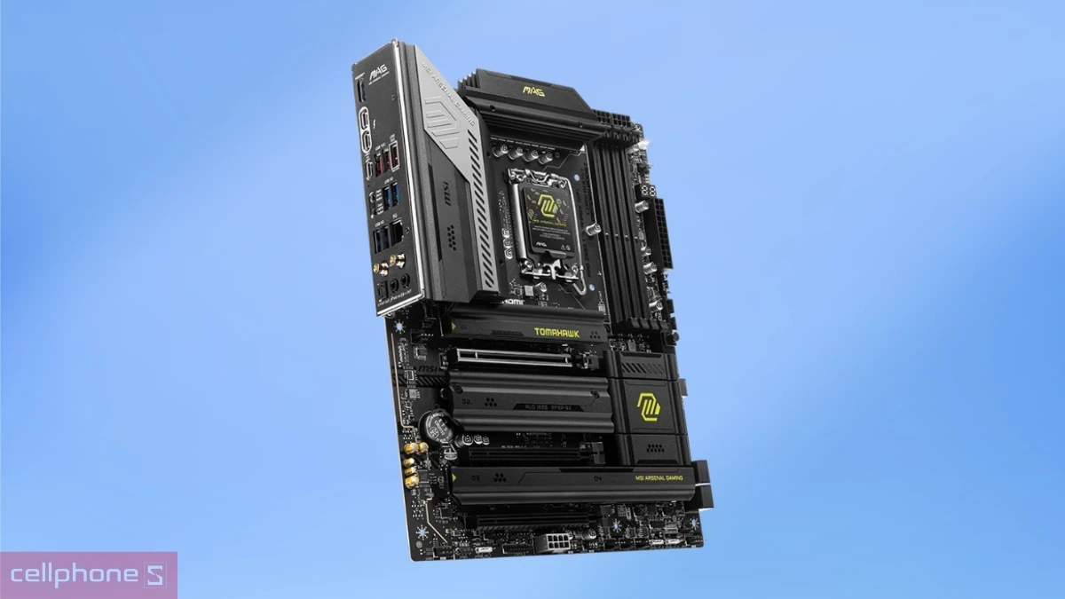 Hệ thống tản nhiệt hiệu quả của mainboard MSI MAG Z890 TOMAHAWK WIFI DDR5