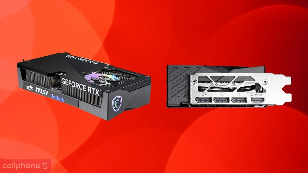 Kết nối, kích thước VGA MSI GeForce RTX 5060 Ti 8G Gaming OC