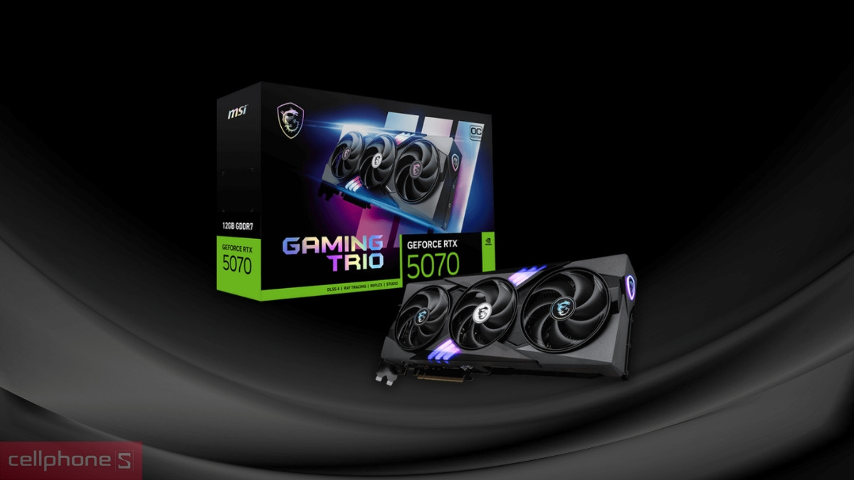 Sức mạnh xử lý đồ họa của VGA MSI Geforce RTX 5070 12G Gaming Trio OC