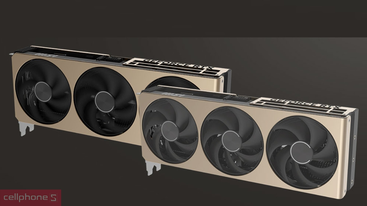 Thiết kế VGA MSI Geforce RTX 5070 12G Inspire 3X OC