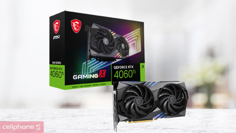 VGA MSI RTX 4060Ti Gaming X 8GB GDDR6 - Đậm phong cách riêng, hiệu suất duy trì ổn định