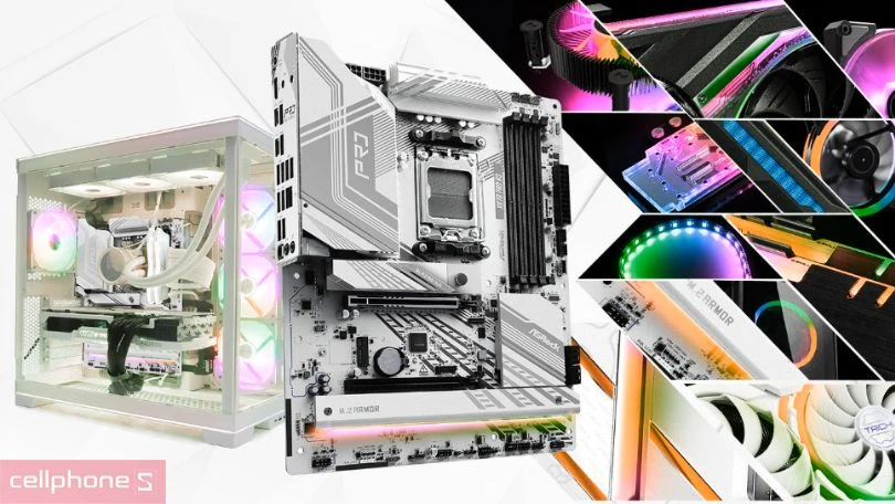 Công nghệ làm mát trên mainboard Asrock X870 Pro RS Wifi D5